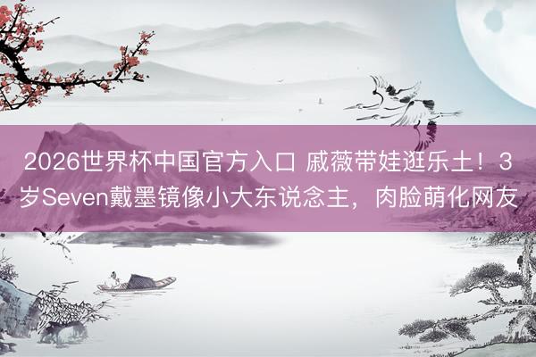 2026世界杯中国官方入口 戚薇带娃逛乐土！3岁Seven戴墨镜像小大东说念主，肉脸萌化网友