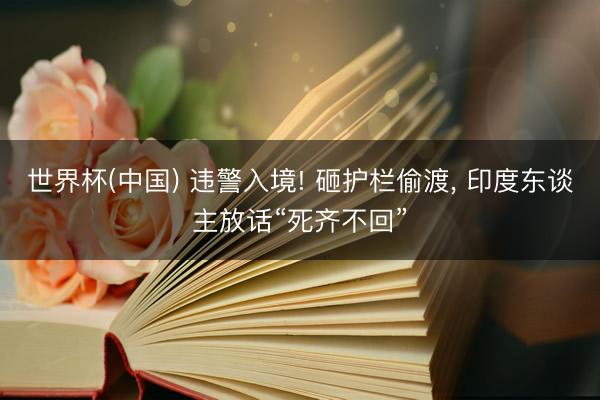 世界杯(中国) 违警入境! 砸护栏偷渡, 印度东谈主放话“死齐不回”