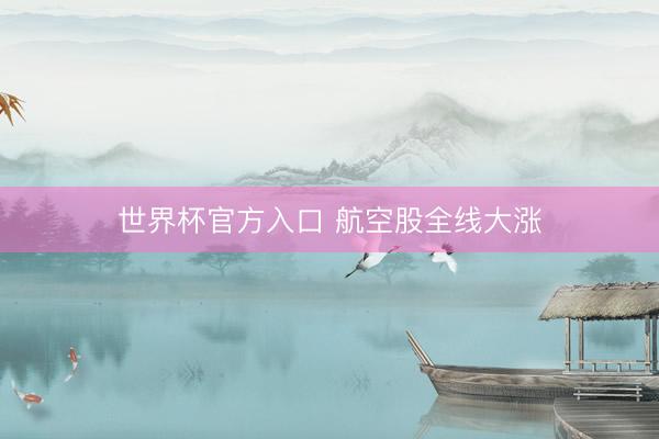 世界杯官方入口 航空股全线大涨