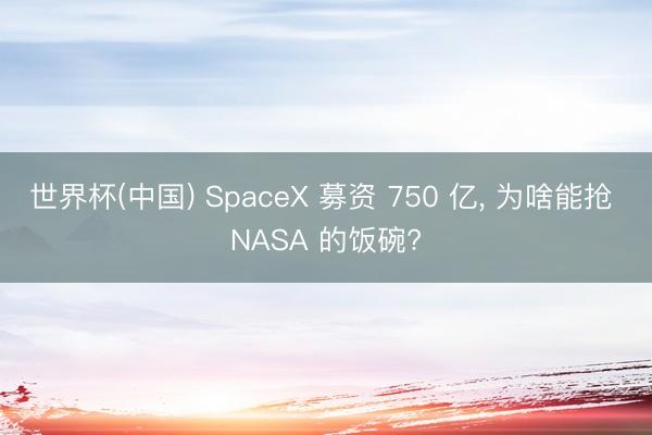 世界杯(中国) SpaceX 募资 750 亿， 为啥能抢 NASA 的饭碗?